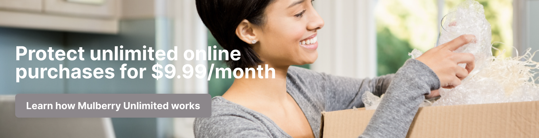 Protect unlimited online purchases for $9.99/month