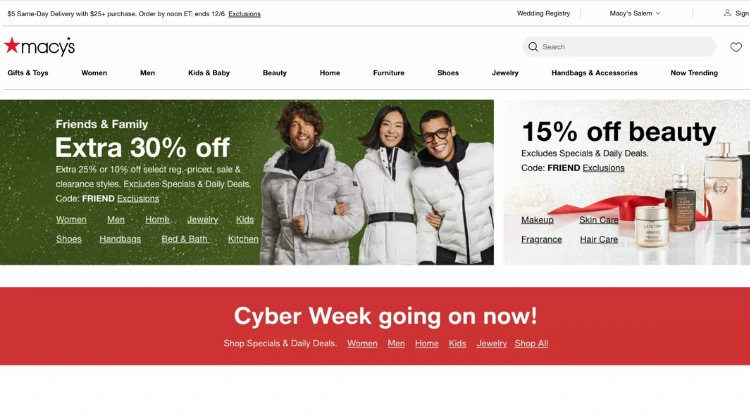 Macy's Cyber Week Sale