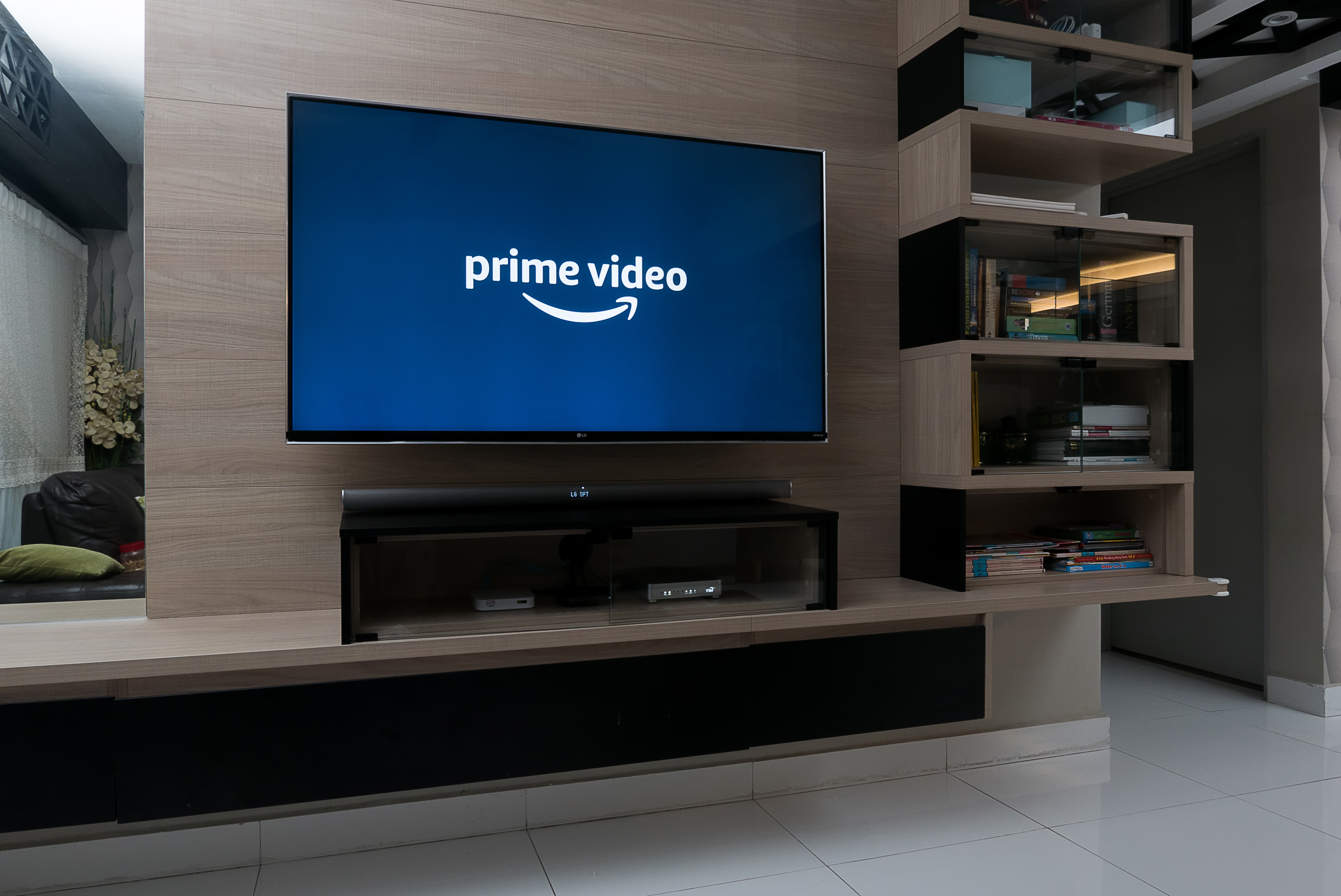 TV with the Prime Video logo on it