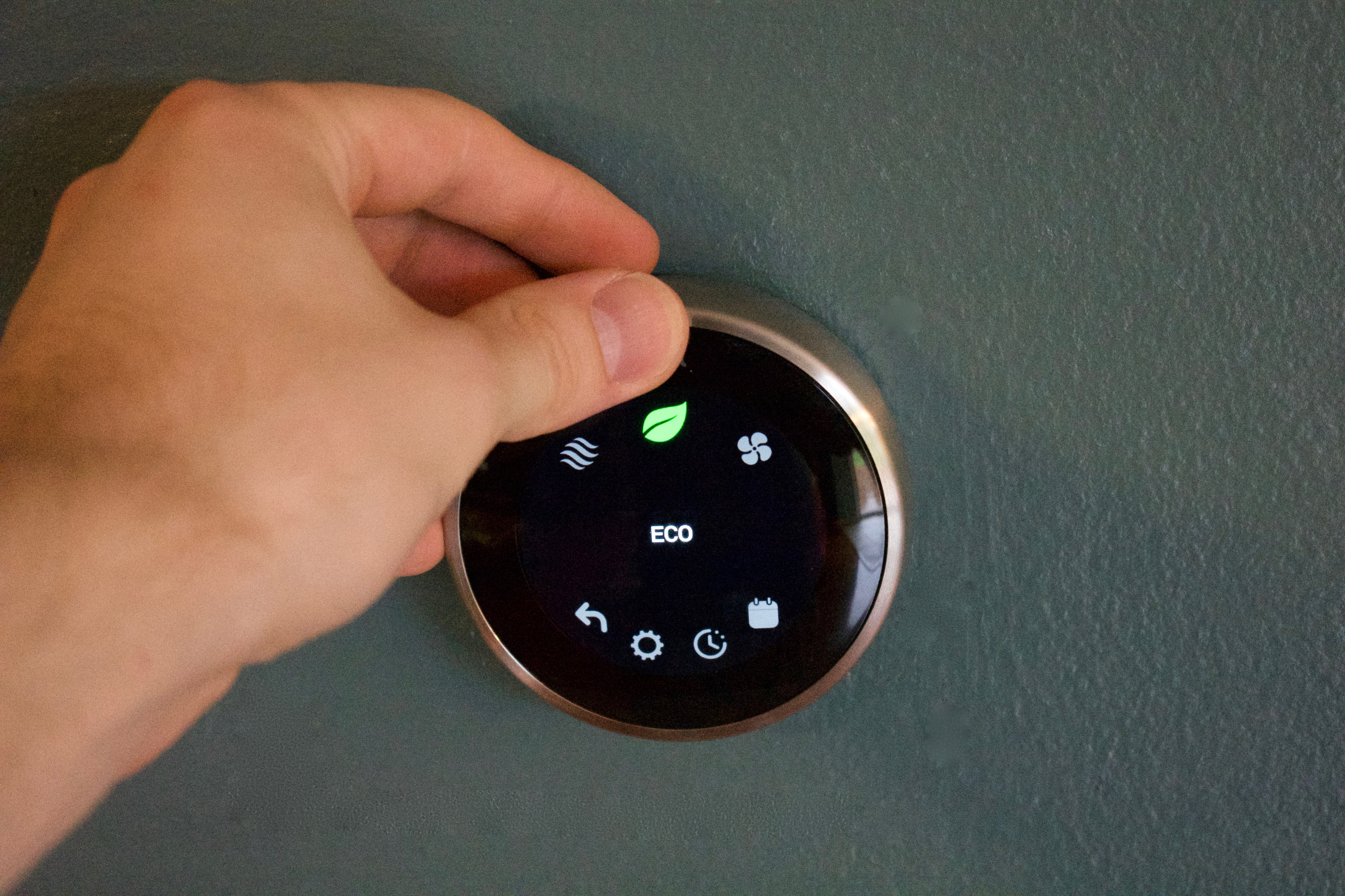 smart thermostat with eco sensor