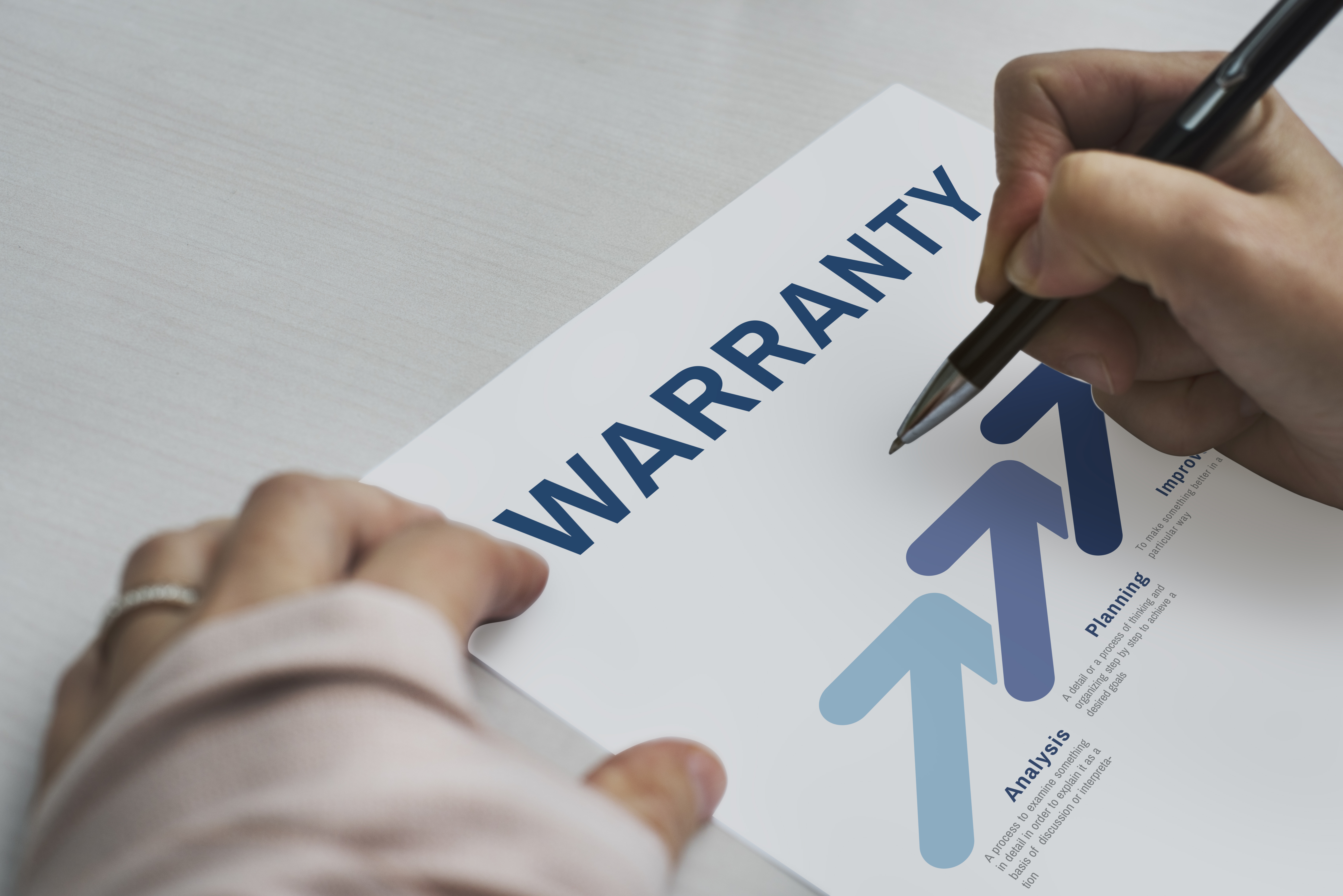 The difference between a standard and extended manufacturer warranty