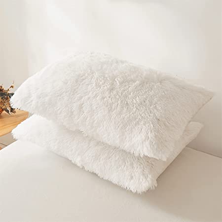 Fuzzy Pillow - Natural & White – Hey Rube