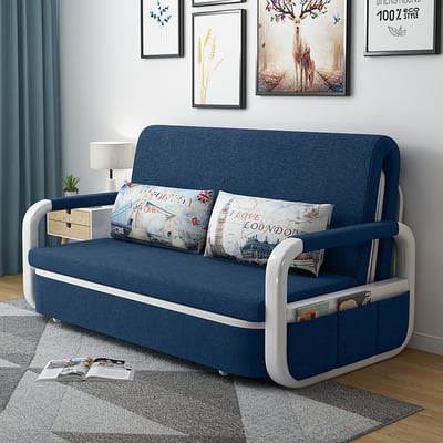 62 White Sleeper Sofa Bed Modern