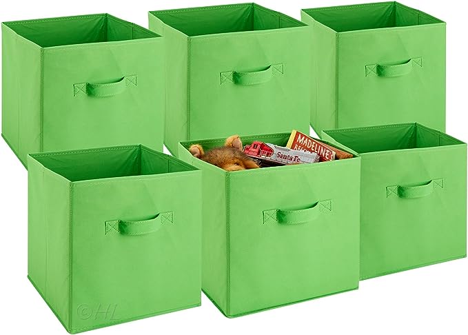 Foldable Cube Storage Bins - 6 Pack
